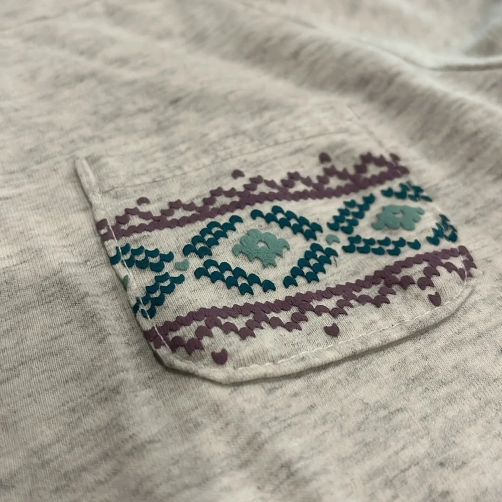 Kids Gray Hoodie with Patterned Sleeves